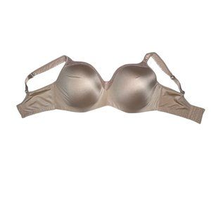 Playtex Women's Beige 40DDD Bra Padded Cups Underwire Extra Support